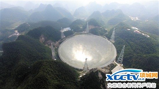世界最大单口径射电望远镜落成启用