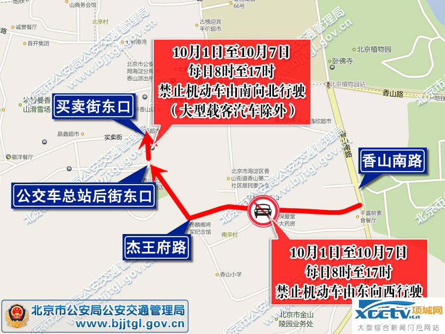 关于2016年“十一”期间对部分道路采取交通管理措施的通告