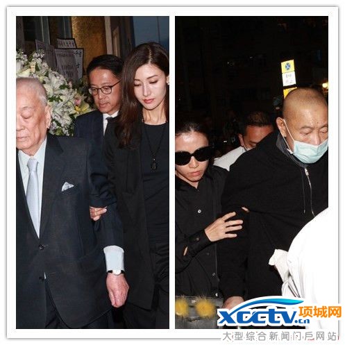 刘銮雄巧遇旧爱李嘉欣 郑裕彤葬礼大刘拄拐李嘉欣挽着公公现身