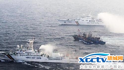 韩海警又扣中渔船