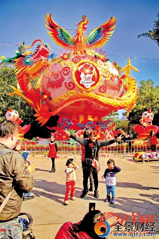 越秀花灯展“龙凤呈祥”大型特色灯组