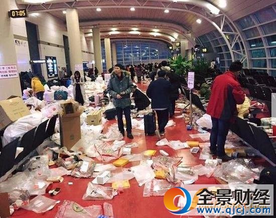 韩国机场变垃圾场