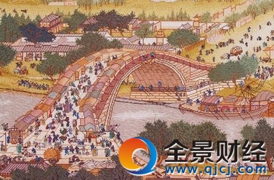 纺织女工2年绣清明上河图 每天绣制2-3小时用断5根针