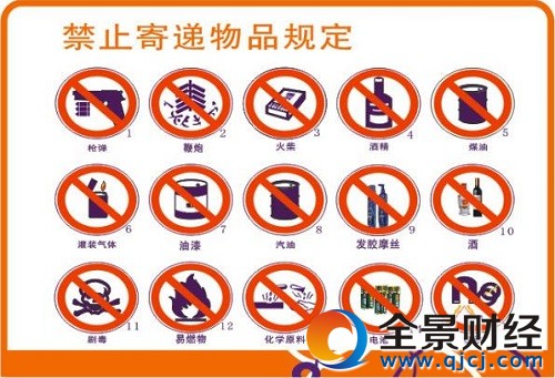 2017快递新规:188种禁止寄递物品指导目录公布