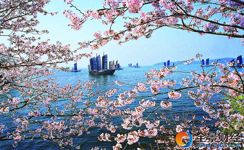 鼋头渚七桅帆船