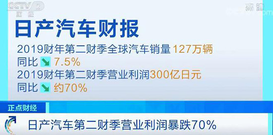 日产汽车二季度营业利润暴跌70% 或将裁员超万人