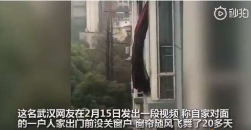 飘了两个月的窗帘户主回家了：一切安好 感谢支援武汉