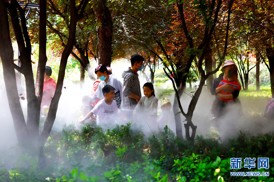 河南许昌：雾森景观宛如仙境 提高市民幸福指数