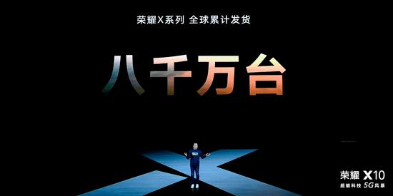 赵明：荣耀X系列全球累计发货已达8000万台 刷新5G时代体验