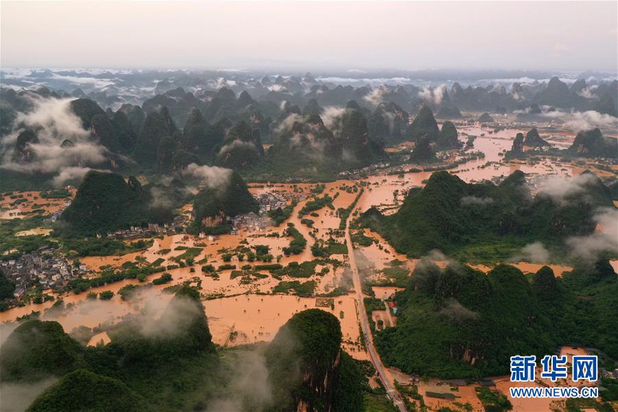 持续强降雨造成广西超32万人受灾 农作物受灾面积1.4万多公顷