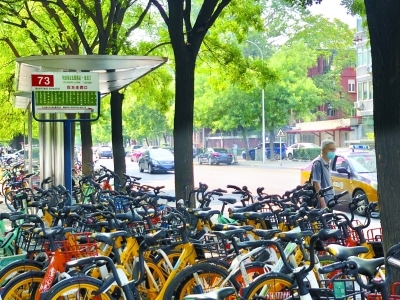 共享单车挤占公交站台 希望能够得到有效治理