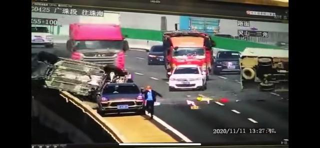 广澳高速横沥事故vv7 是安全带救了他们的性命