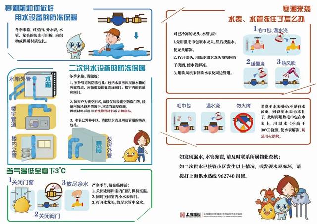 霸王级寒潮要来了 这份自来水水管阀门防冻宝典请收好