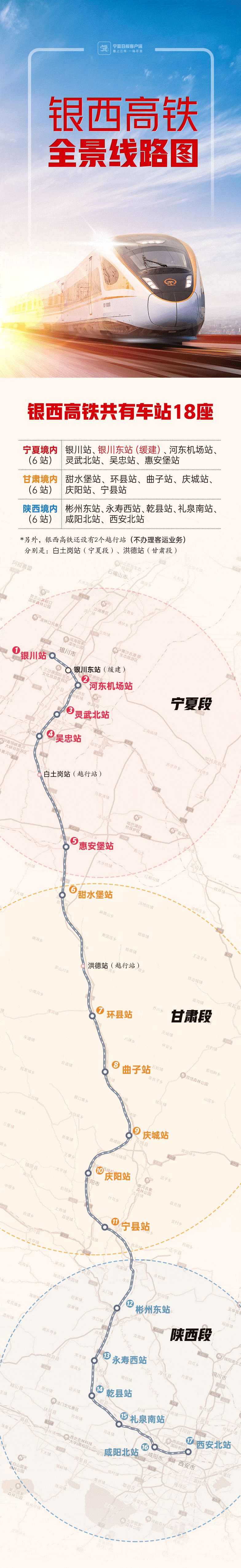 银西高铁票价公布 庆阳站至宁县站26元