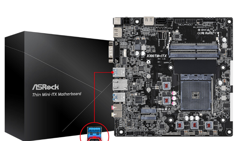 华擎发布AMD X300TM-ITX主板 可以安装笔记本内存