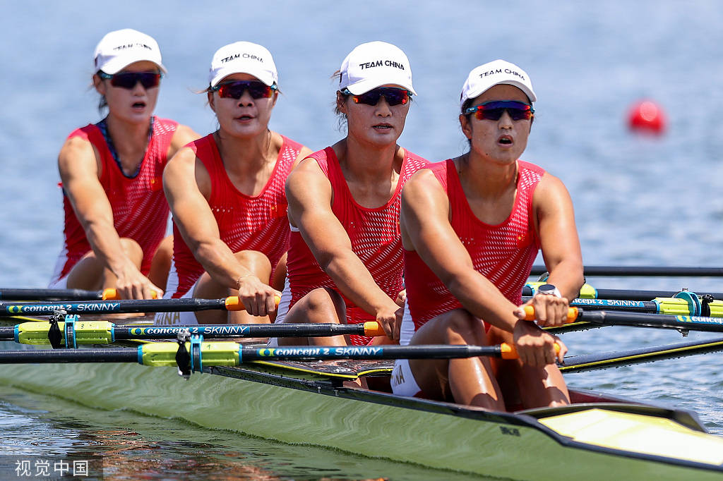 东京奥运赛艇女子四人双桨决赛 中国组合勇夺奥运代表团第10金 