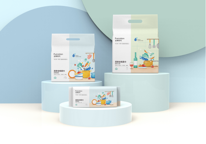 全棉时代新品棉柔巾:下厨房,是一件干净有趣的事