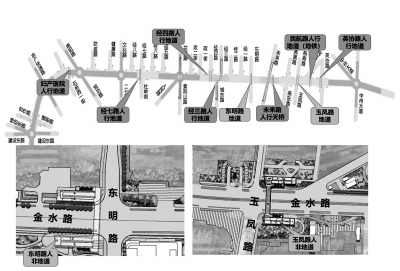 金水路提升改造 这些路口将设行人和非机动车地下通道