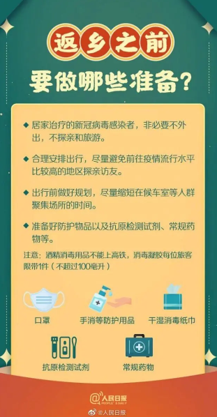 返乡之前要做哪些准备？春节回家带上这9个健康锦囊 